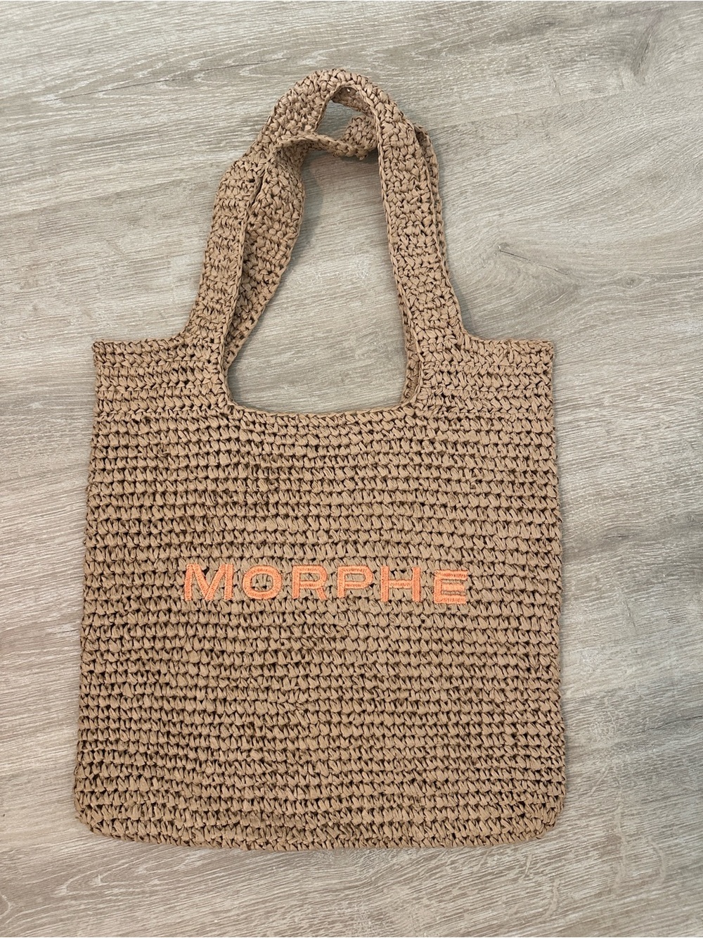 Morphe Tan Woven Tote
